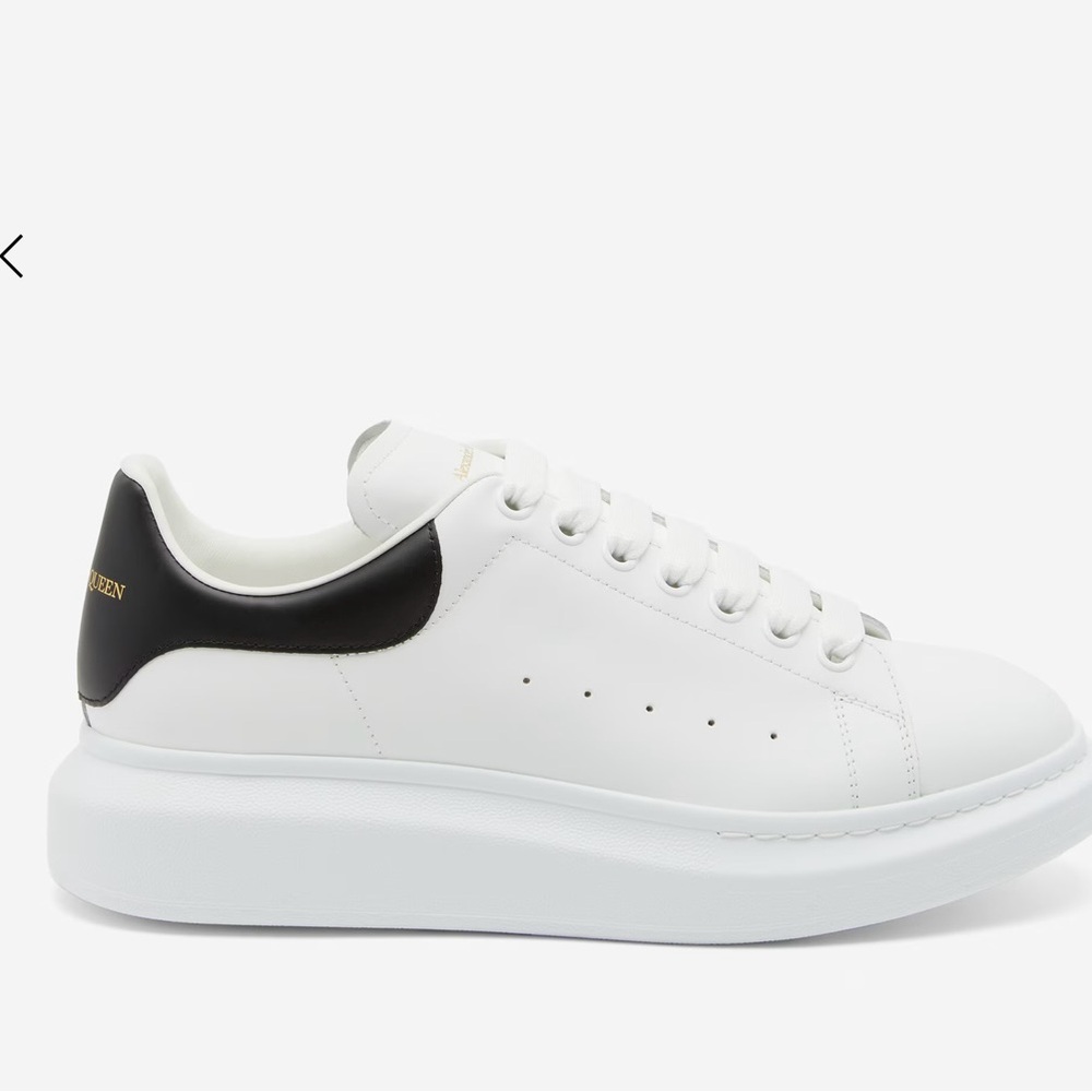 Authentic Alexander MQueen White and Black Sneakers for men.